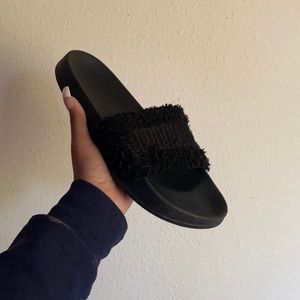 Furry Puma Slides